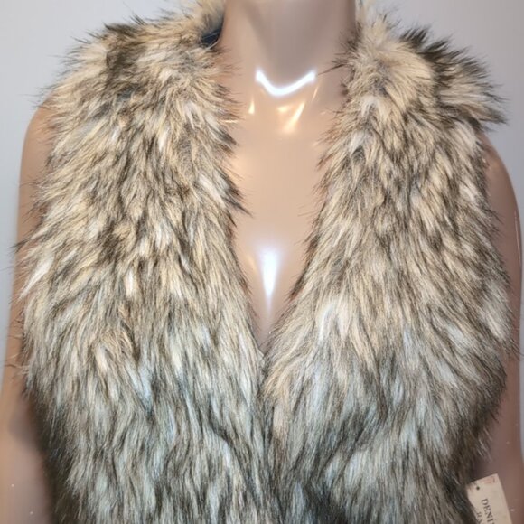 NEW Ralph Lauren Denim & Supply Faux Fur Sleeveless Vest Plush Winter Size Small - Picture 2 of 12